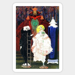 The Shepherdess and the Chimney Sweep - Harry Clarke Sticker